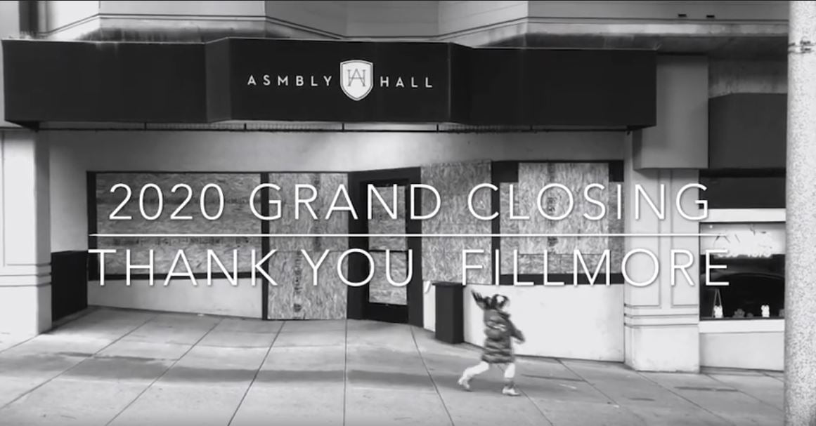 Fillmore Grand Opening... Grand Closing.