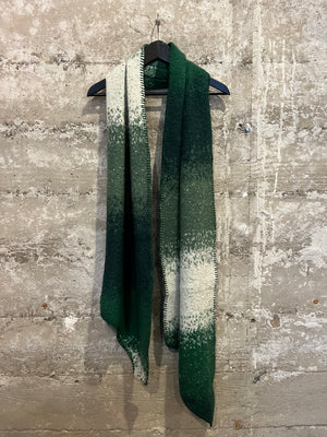 MULTI-COLORED GREEN SCARF